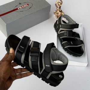 Prada Men’s Sandals – Derickz Luxe Flow, Street Swagger