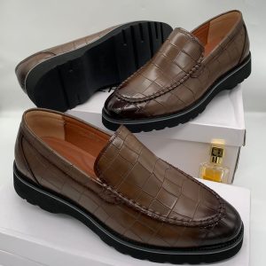 Loro Piana Brown Crocodile Shoes | Derickz.ng