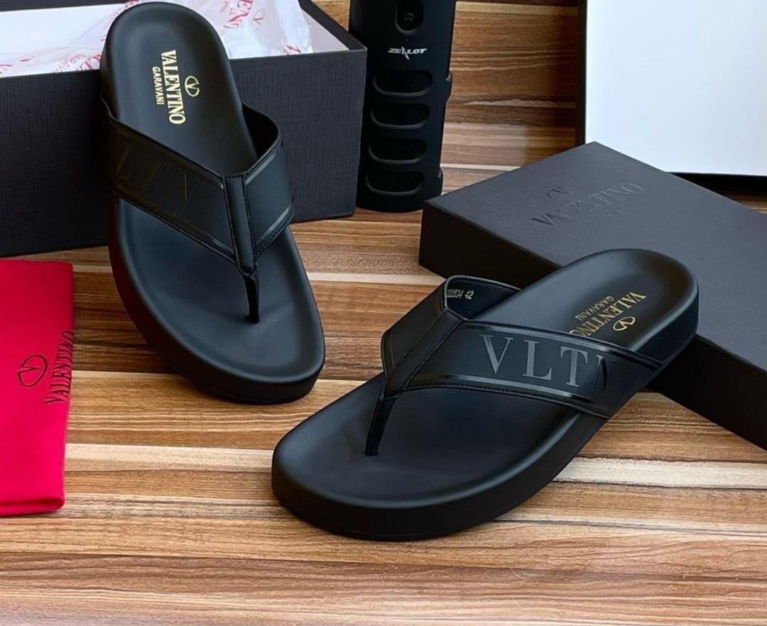 Valentino Garavani men's leather slippers | Derickz.ng