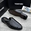 Tom Ford Black Leather Backless Loafer Mules