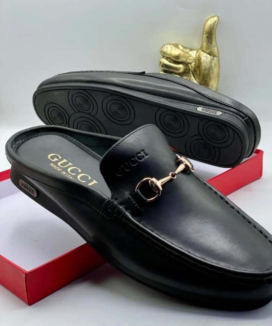 Gucci Men’s Leather Half Shoes — Italian Luxury & Timeless Elegance