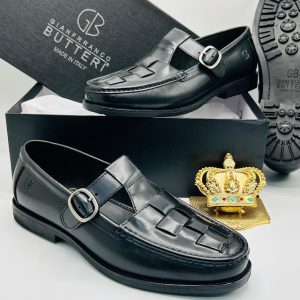 Gianfranco Butteri quality leather loafers.