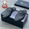 Moreschi Crocodile-Pattern Leather Half-Shoe