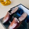 Tom Ford Crocodile-Embossed Leather Mule