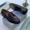 Richwanaz Burgundy Penny Loafer