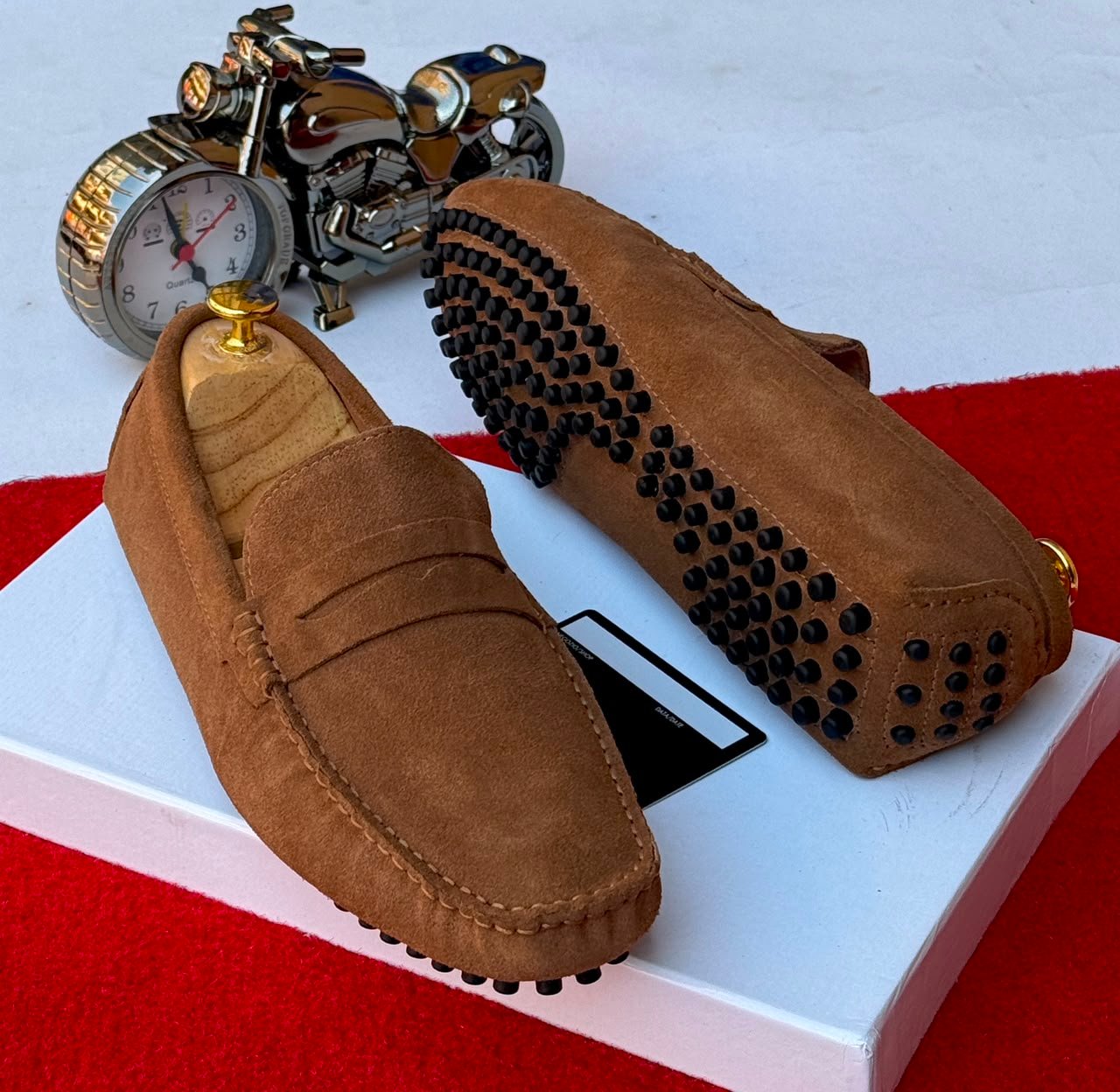 Suede Penny Loafers