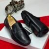 Ferragamo Black Leather Loafers